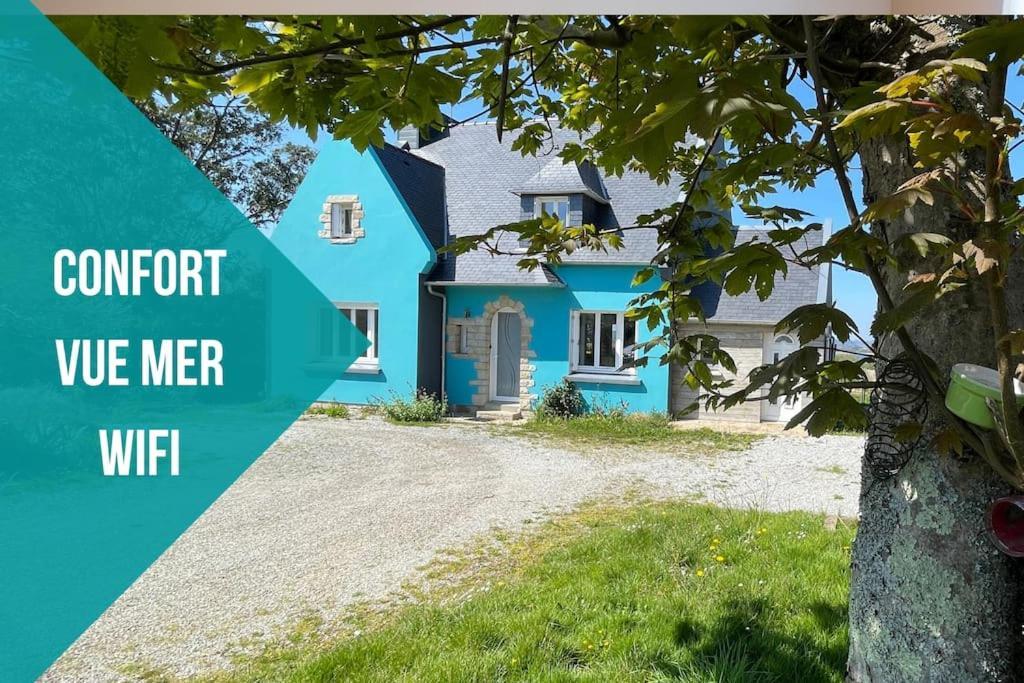 Ti Glas - La Maison Bleue Lanvéoc Exteriör bild