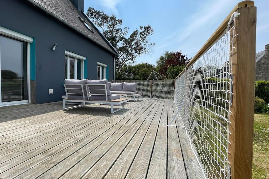 Ti Glas - La Maison Bleue Lanvéoc Exteriör bild