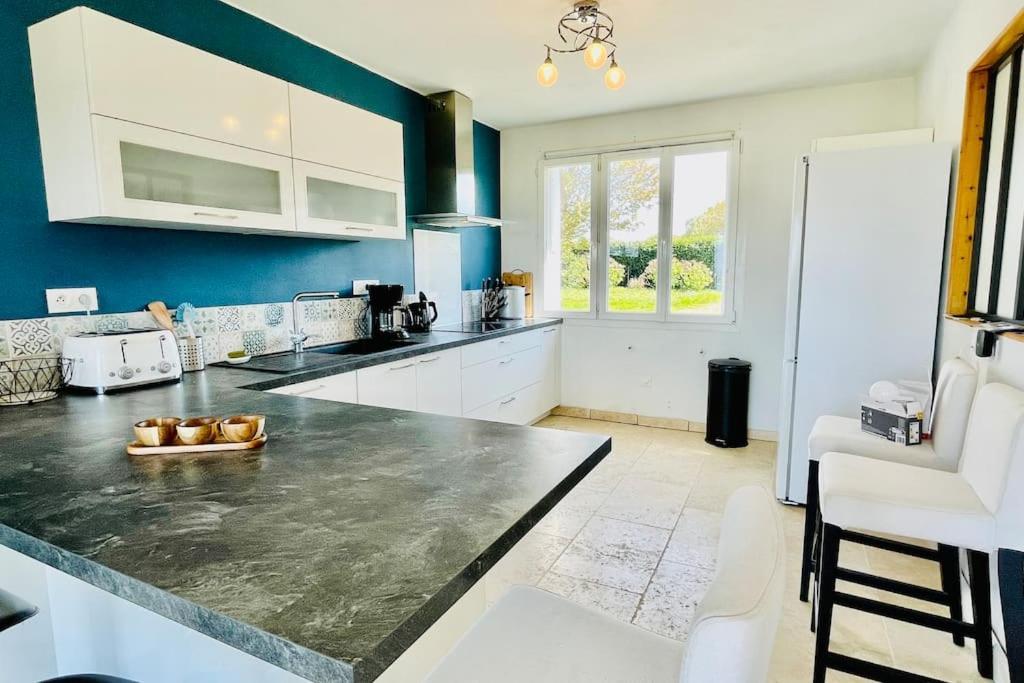 Ti Glas - La Maison Bleue Lanvéoc Exteriör bild