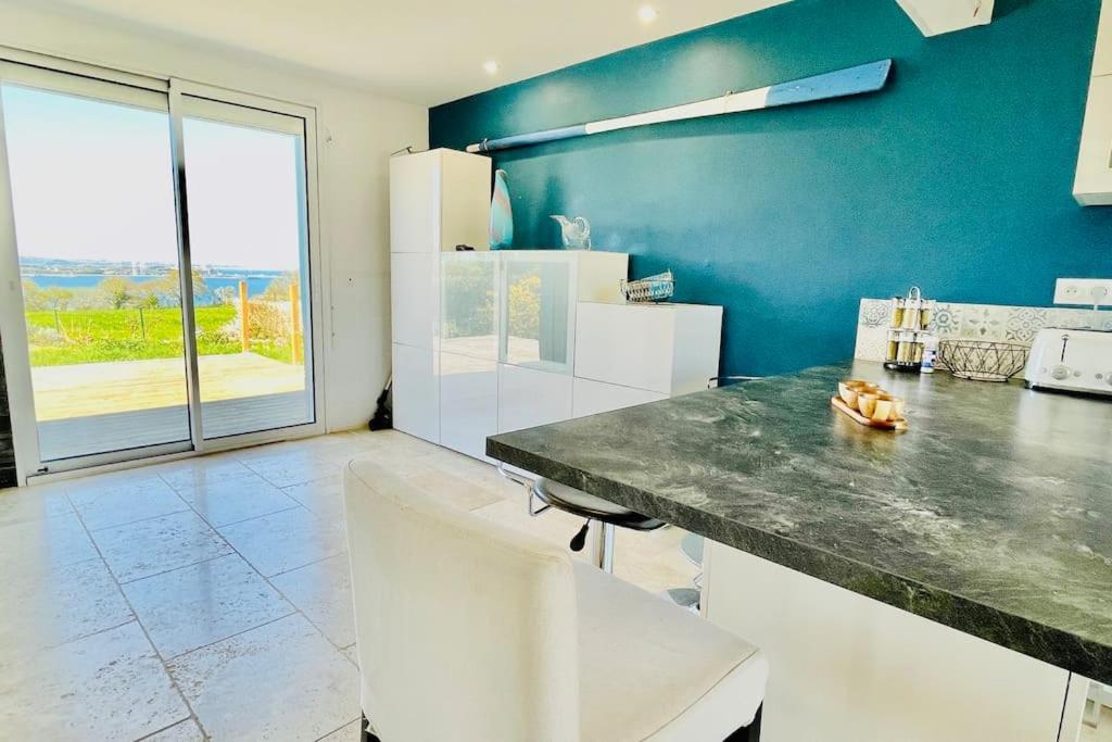 Ti Glas - La Maison Bleue Lanvéoc Exteriör bild